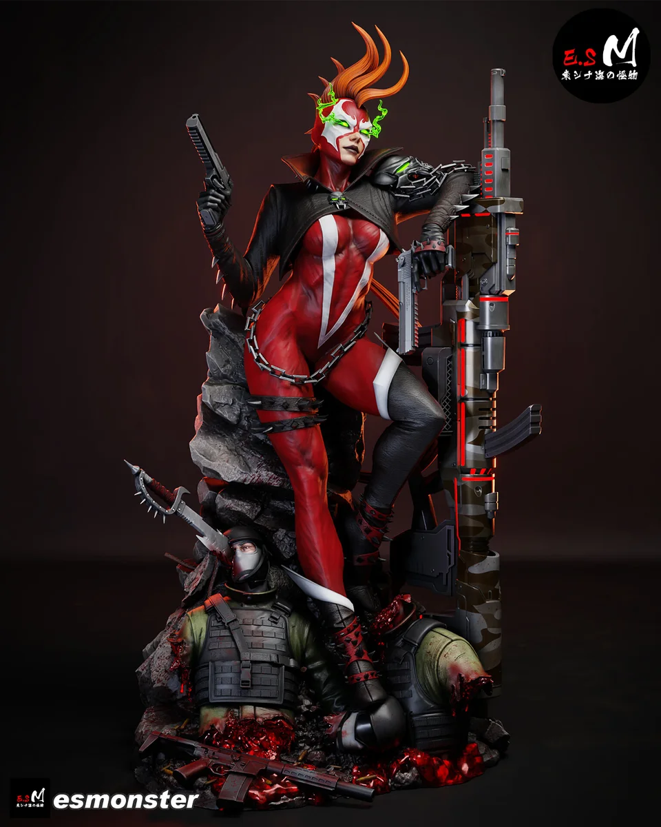 SheSpawn | Fan Art | 3D Printed Resin Model Garage Kit | *Un-Painted* | ES Monster 17