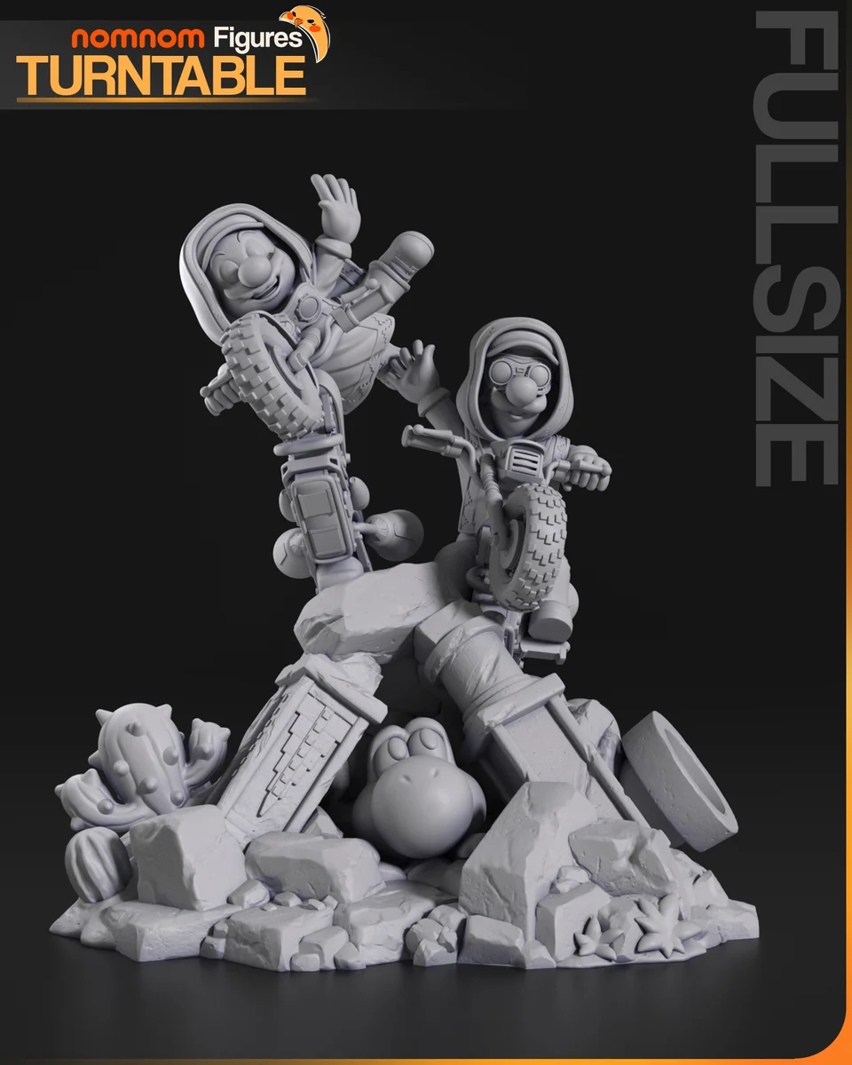 Super Mario Galaxy Movie Diorama | Fan Art | 3D Printed Resin Model Garage Kit | *Un-Painted* | Nomnom 8