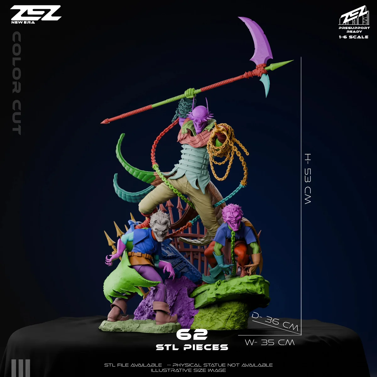 Batman Who Laughs | Fan Art | 3D Printed Resin Model Garage Kit | *Un-Painted* | ZEZ Studio 12