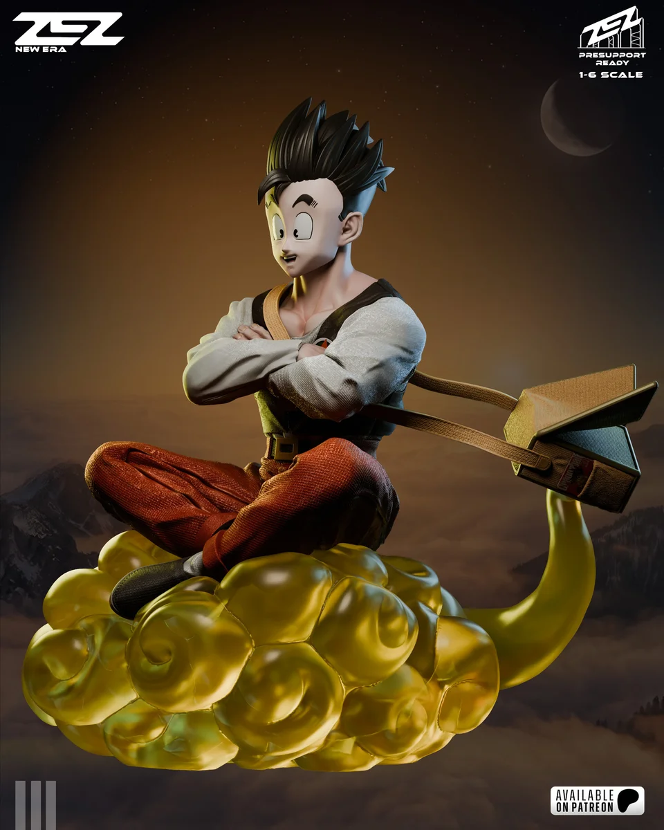 Gohan | Fan Art | 3D Printed Resin Model Garage Kit | *Un-Painted* | ZEZ Studio 3