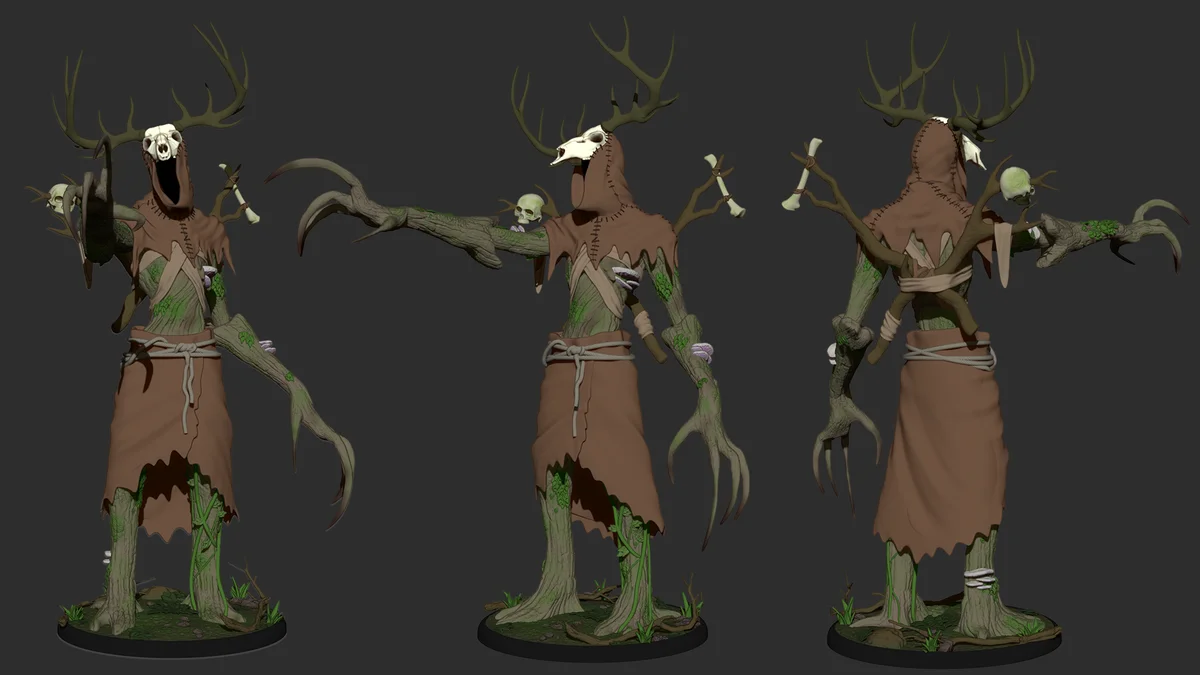 Leshen | Fan Art | 3D Printed Resin Model Garage Kit | *Un-Painted* | Inaki Sculpts 3