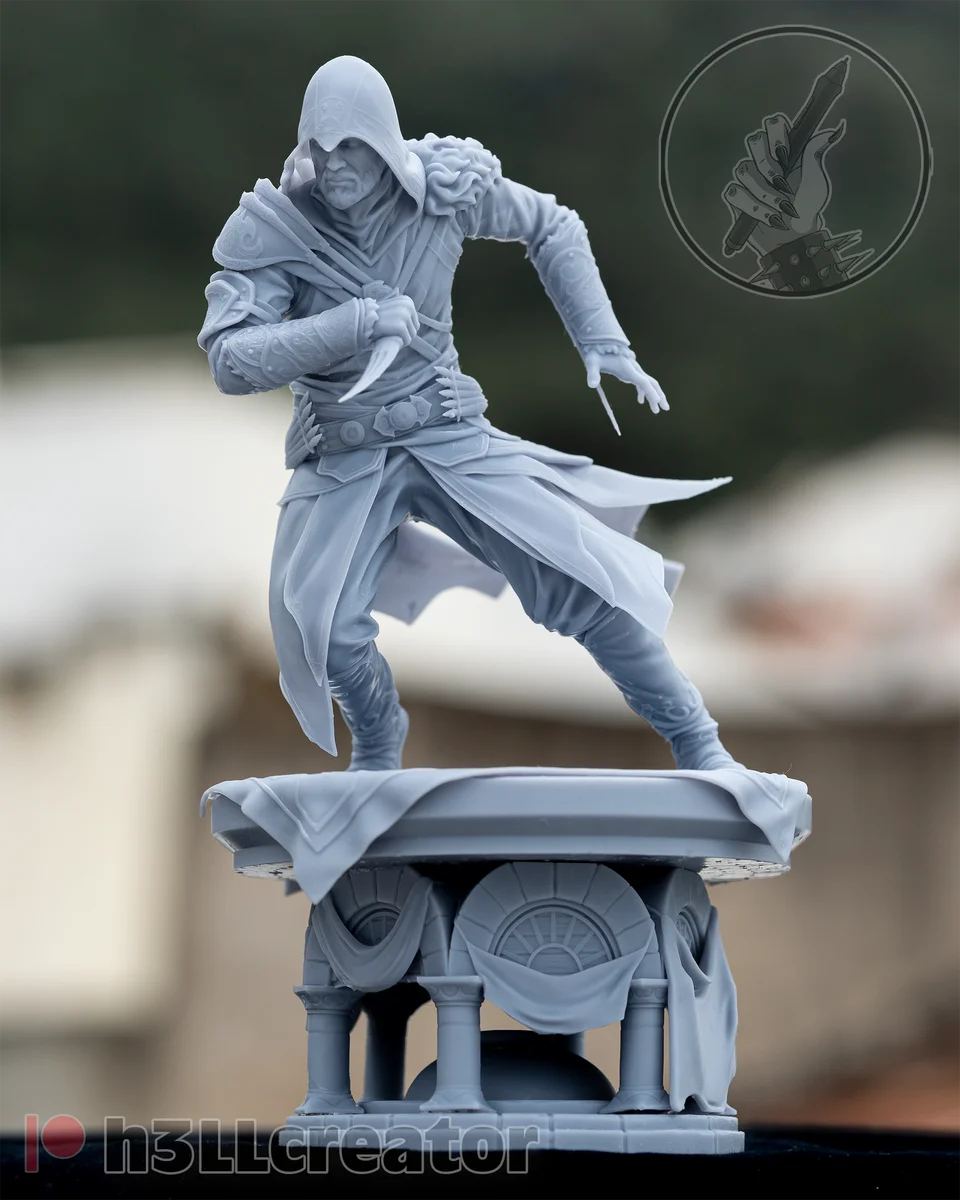 Ezio Auditore | Fan Art | 3D Printed Resin Model Garage Kit | *Un-Painted* | H3LL Creator 3