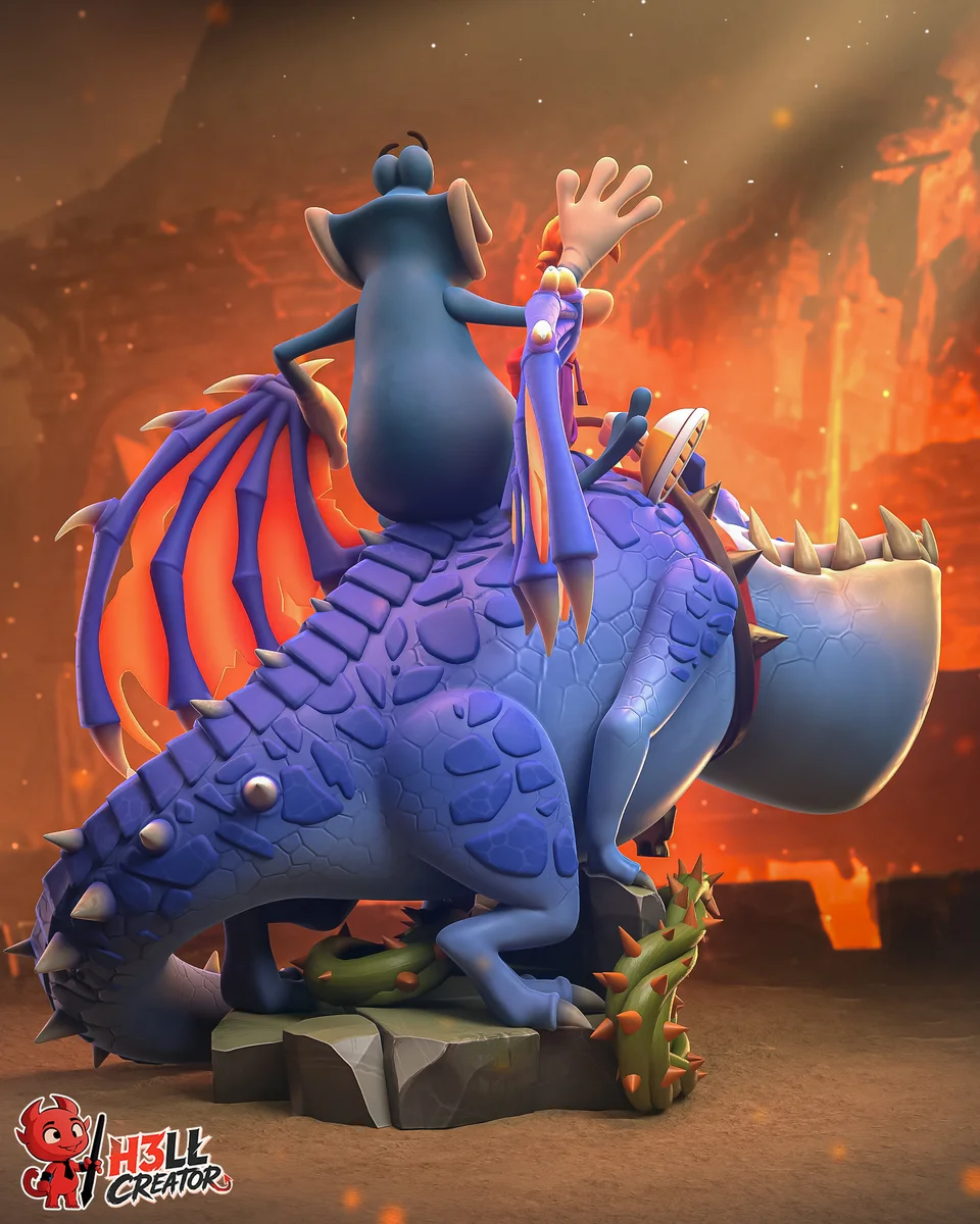 Rayman and Globox | Fan Art | 3D Printed Resin Model Garage Kit | *Un-Painted* | H3LL Creator 8
