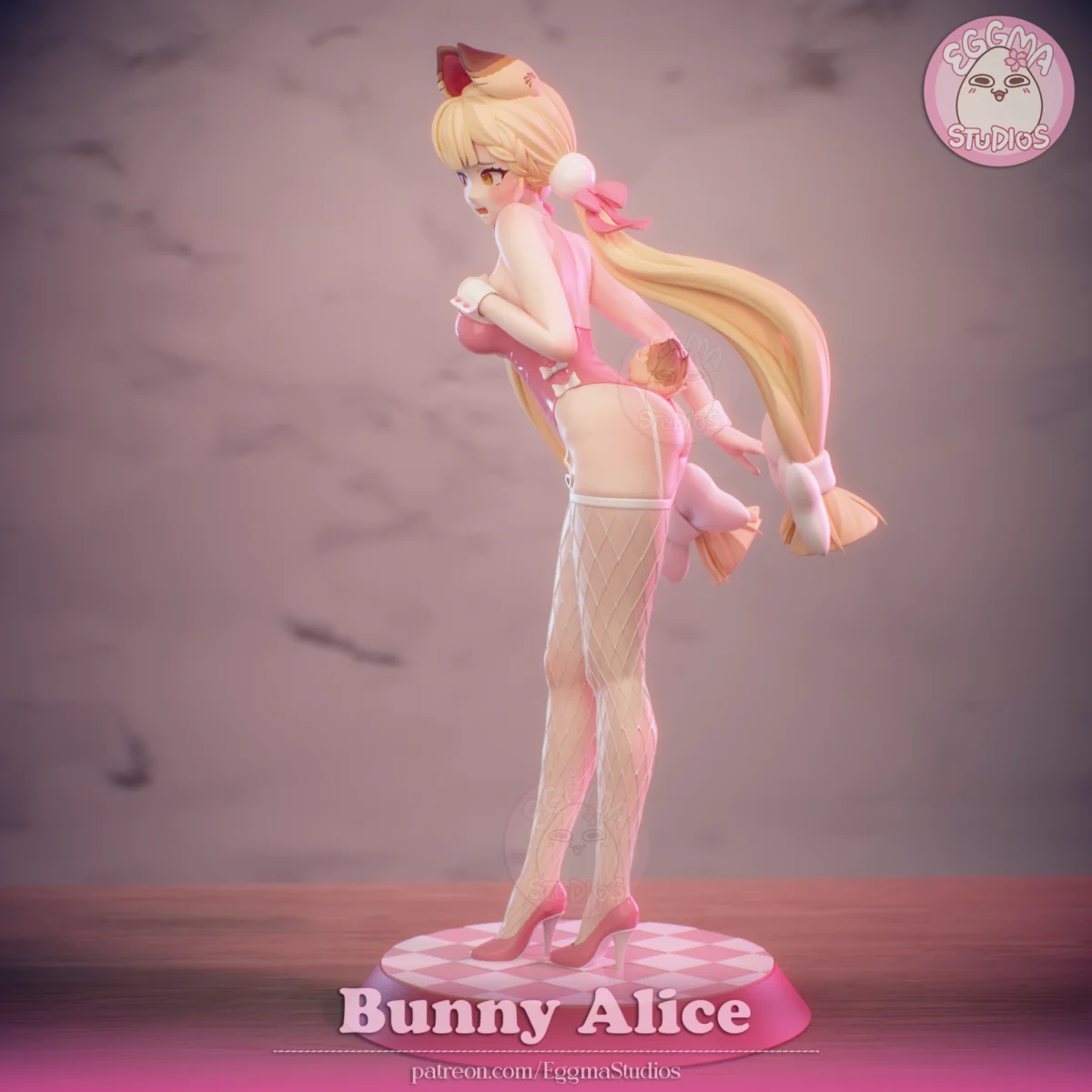 Alice - Bunny | Fan Art | 3D Printed Resin Model Garage Kit | *Un-Painted* | EggmaStudios 5