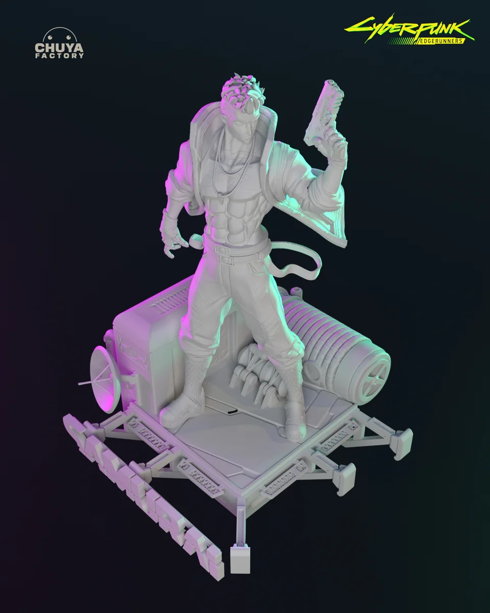 David Martinez | Fan Art | 3D Printed Resin Model Garage Kit | *Un-Painted* | Chuya Factory 16