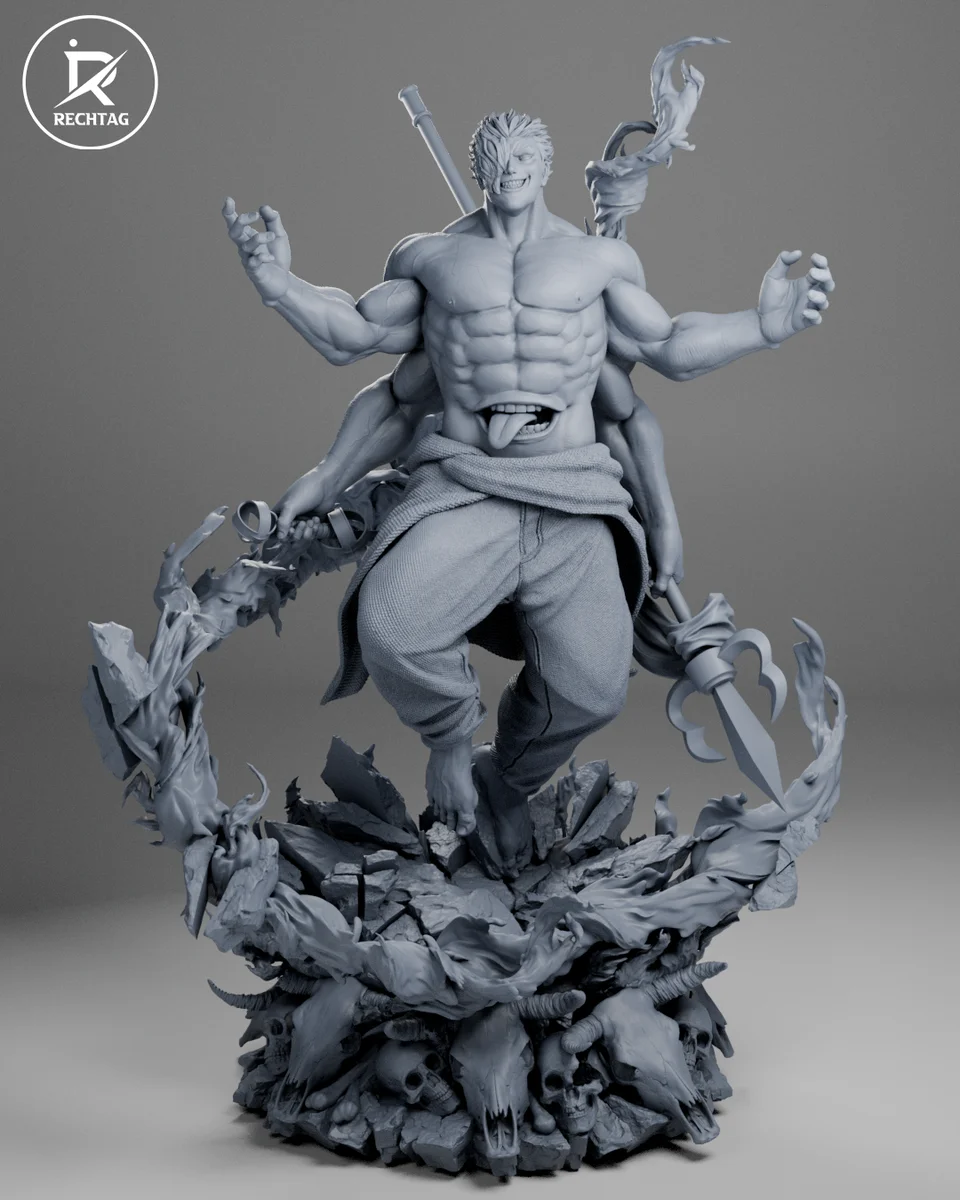 Ryomen Sukuna | Fan Art | 3D Printed Resin Model Garage Kit | *Un-Painted* | Rechtag 9