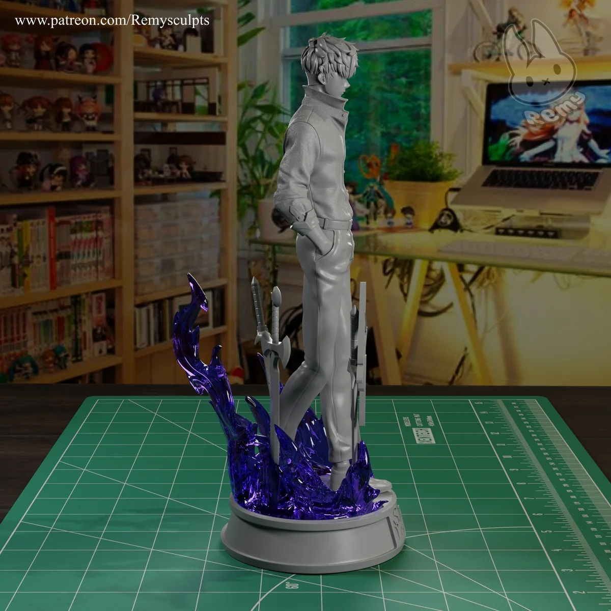 Sun Jin Woo | Fan Art | 3D Printed Resin Model Garage Kit | *Un-Painted* | Remy Sculpts 4