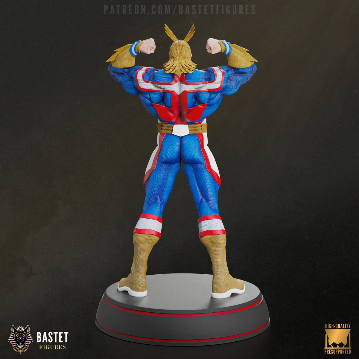 All Might (Bastet) | Fan Art | 3D Printed Resin Model Garage Kit | *Un-Painted* | ZEZ Studio 4