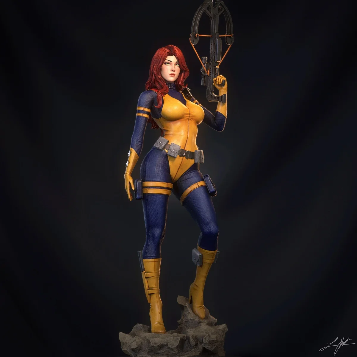 Scarlett | Fan Art | 3D Printed Resin Model Garage Kit | *Un-Painted* | Abe3D 3