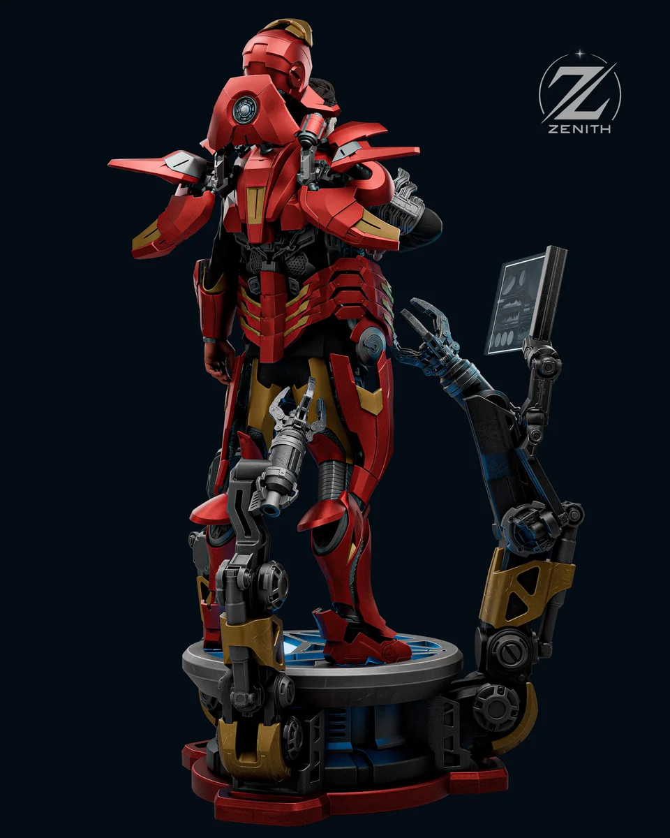Tony Stark | Fan Art | 3D Printed Resin Model Garage Kit | *Un-Painted* | Zenith Studios 5
