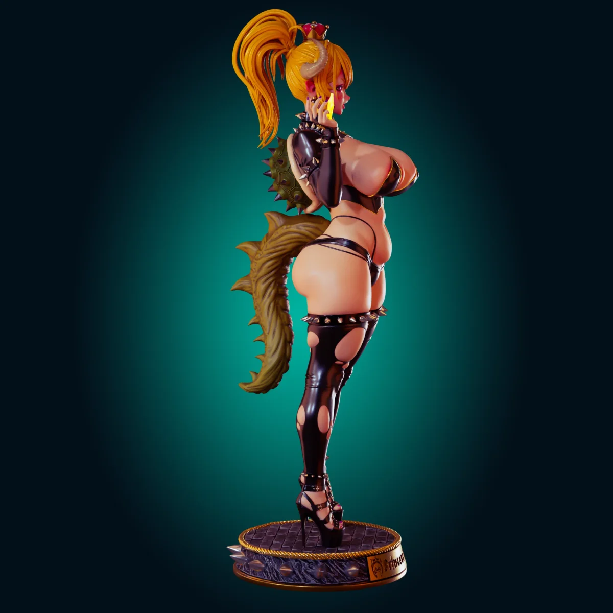 Bowsette | Fan Art | 3D Printed Resin Model Garage Kit | *Un-Painted* | Officer Rhu 2