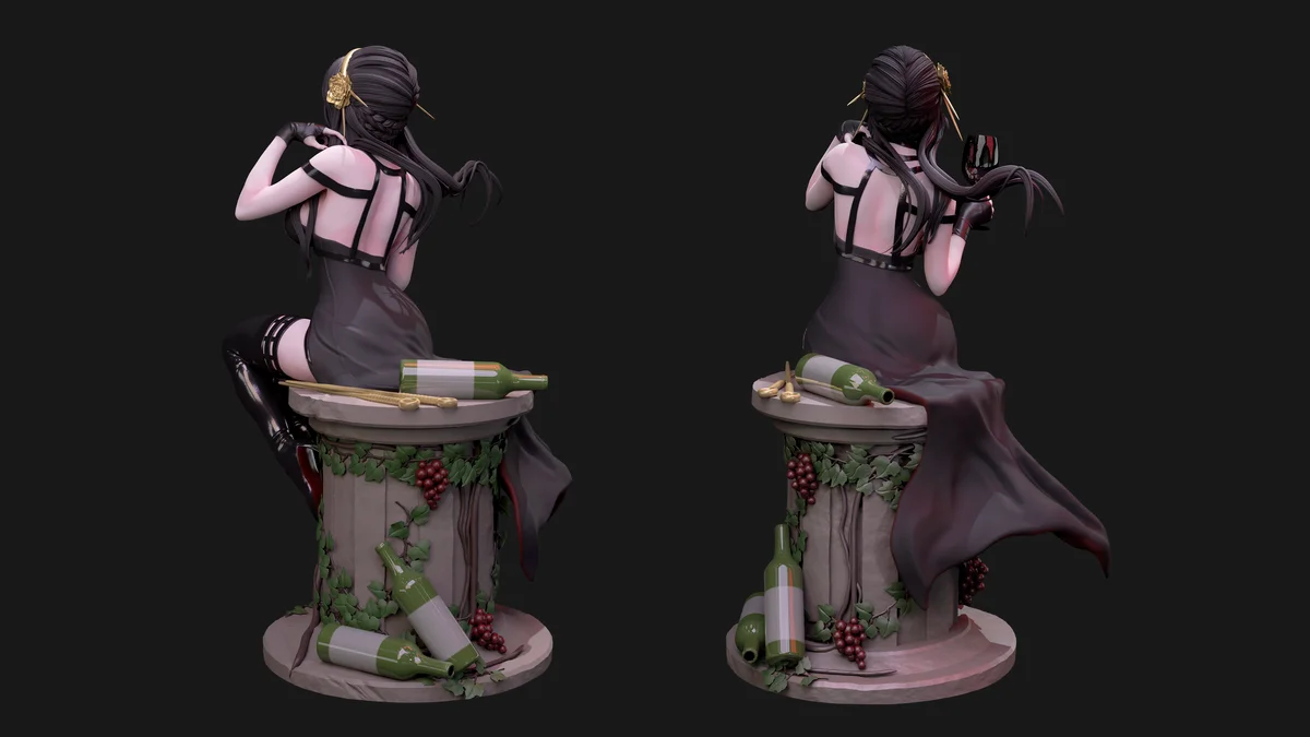 Yor Forger | Fan Art | 3D Printed Resin Model Garage Kit | *Un-Painted* | Nympha3D 3