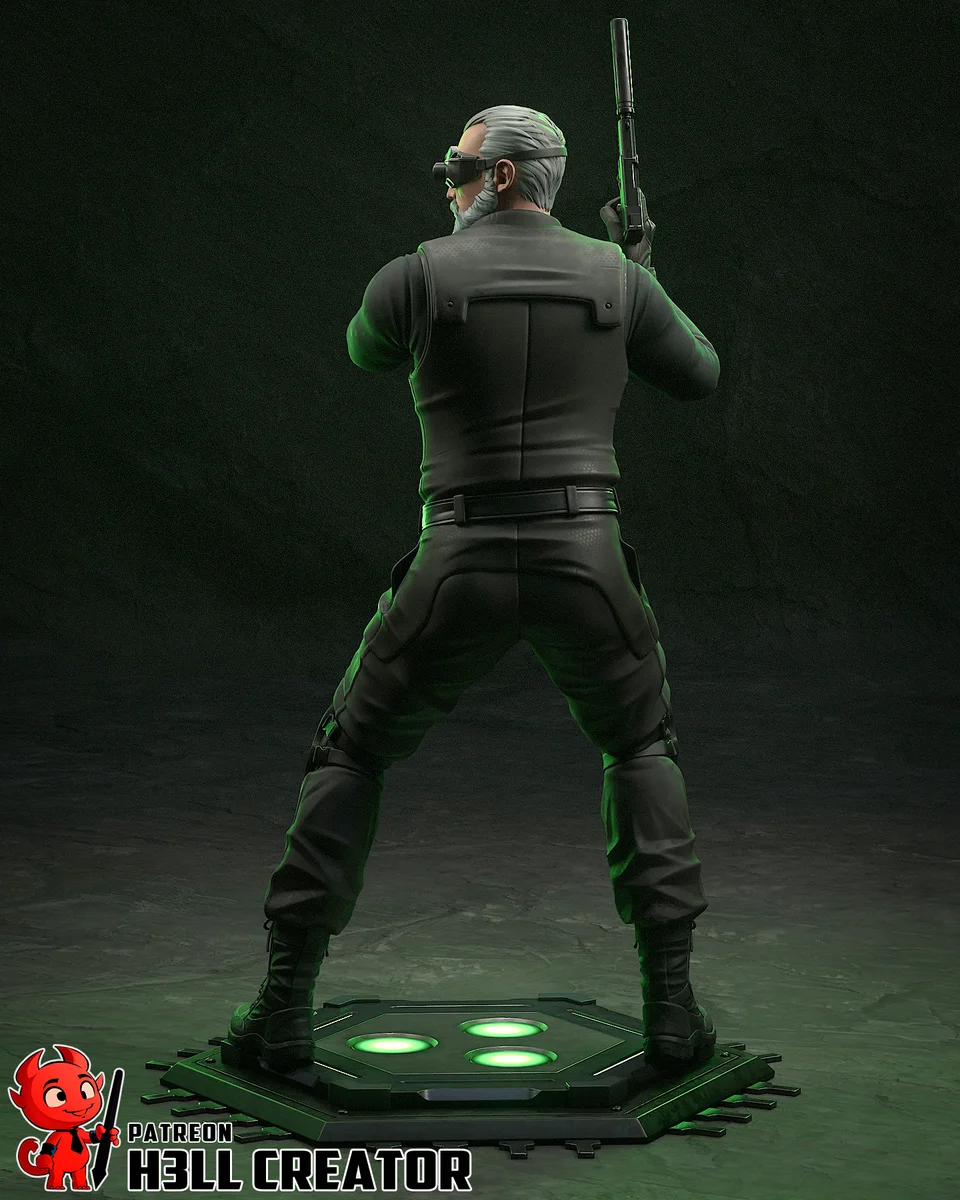 Navy Seal with Night-Vision Goggles | Fan Art | 3D Printed Resin Model Garage Kit | *Un-Painted* | H3LL Creator 6