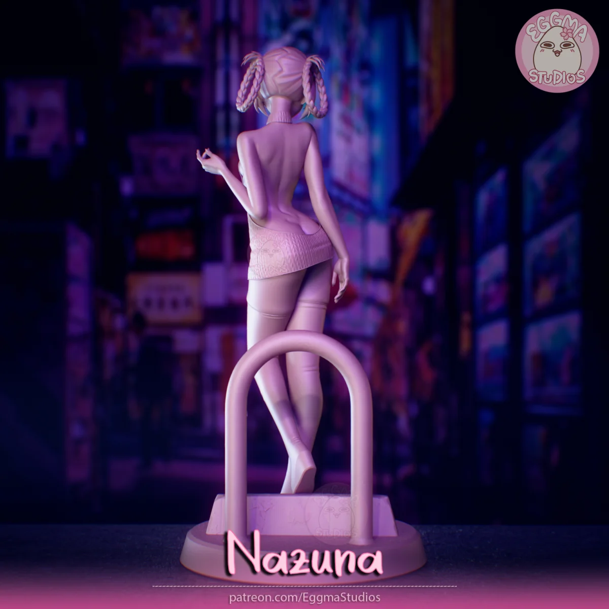 Nazuna | Fan Art | 3D Printed Resin Model Garage Kit | *Un-Painted* | EggmaStudios 9
