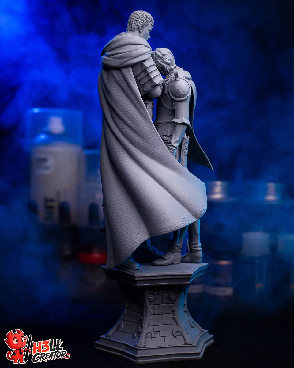 Guts and Casca | Fan Art | 3D Printed Resin Model Garage Kit | *Un-Painted* | H3LL Creator 12