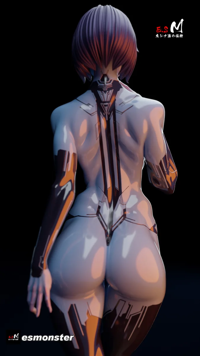 Cortana | Fan Art | 3D Printed Resin Model Garage Kit | *Un-Painted* | ES Monster 6