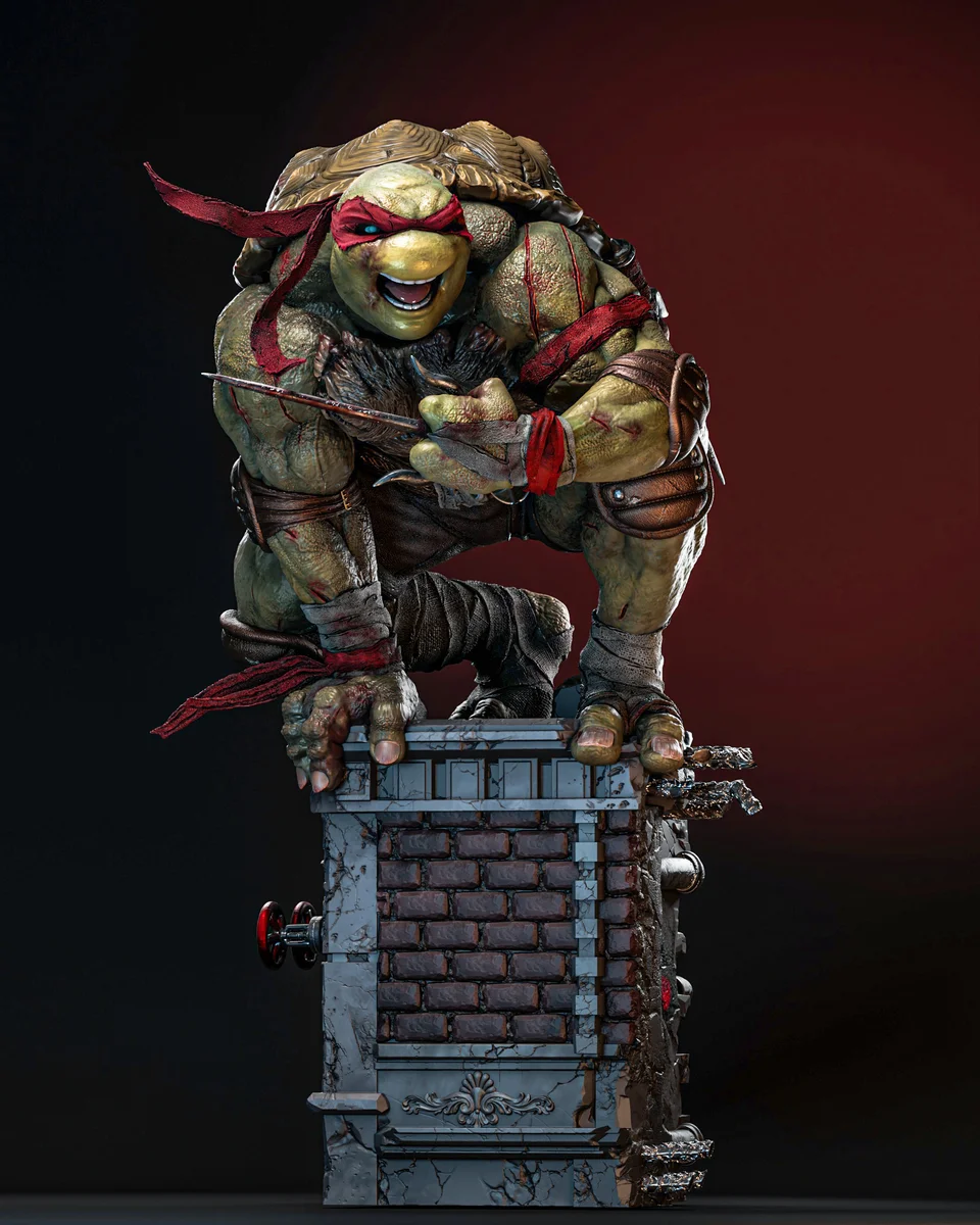 Raphael | Fan Art | 3D Printed Resin Model Garage Kit | *Un-Painted* | ZEZ Studio