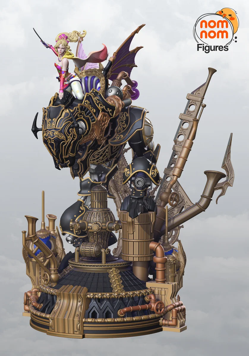 Terra with Magitek | Fan Art | 3D Printed Resin Model Garage Kit | *Un-Painted* | Nomnom 4