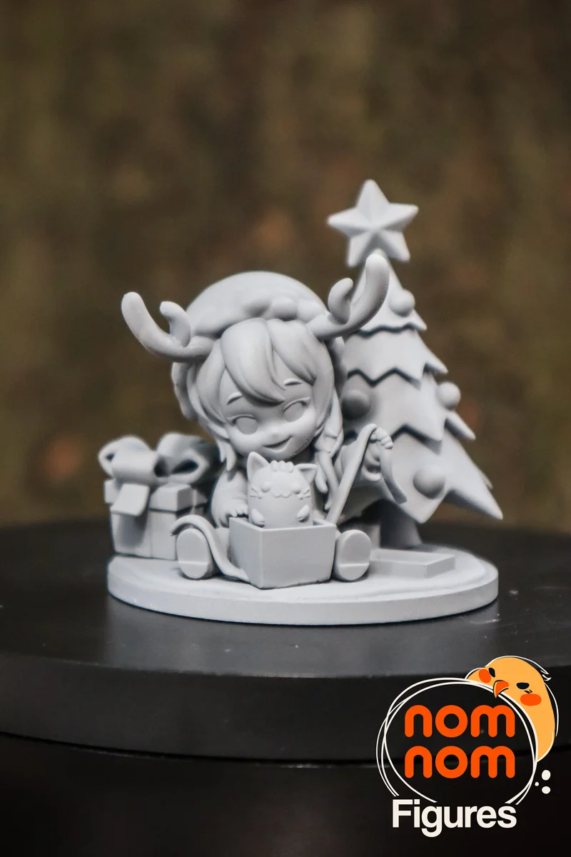 Chibi Nomi | Fan Art | 3D Printed Resin Model Garage Kit | *Un-Painted* | Nomnom 6
