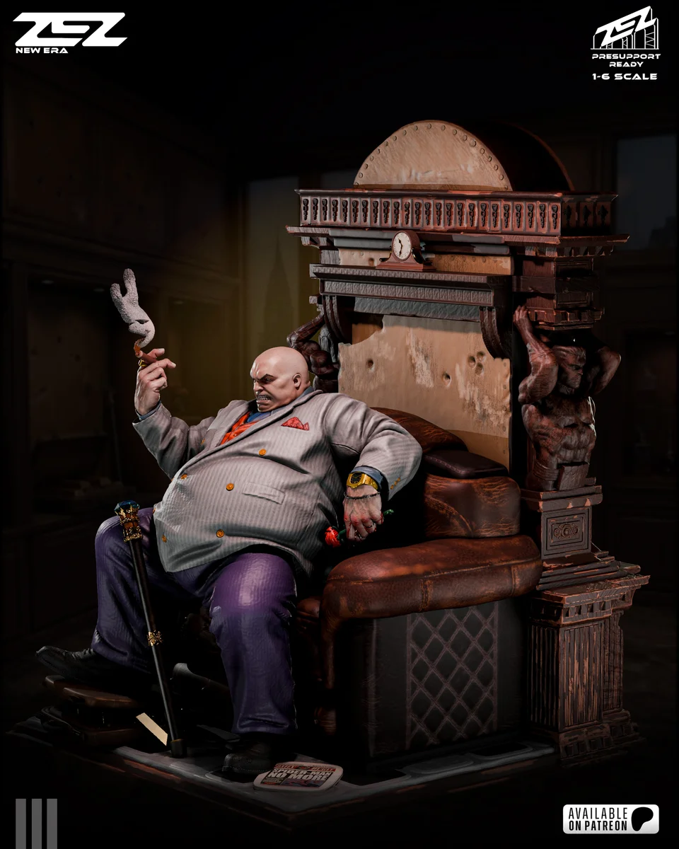Kingpin Throne | Fan Art | 3D Printed Resin Model Garage Kit | *Un-Painted* | ZEZ Studio 6