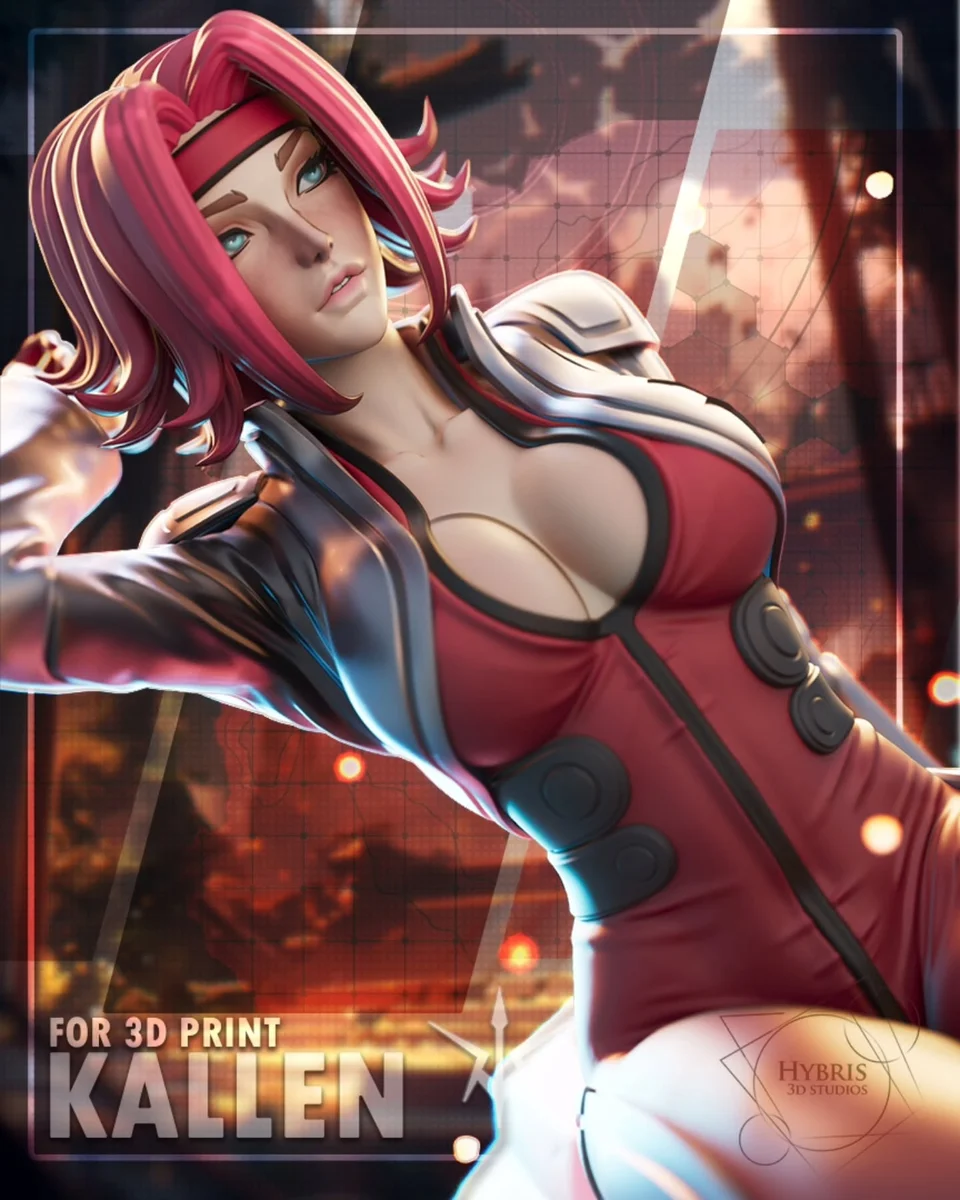 Kallen Stadtfeld | Fan Art | 3D Printed Resin Model Garage Kit | *Un-Painted* | Hybris Studios 5