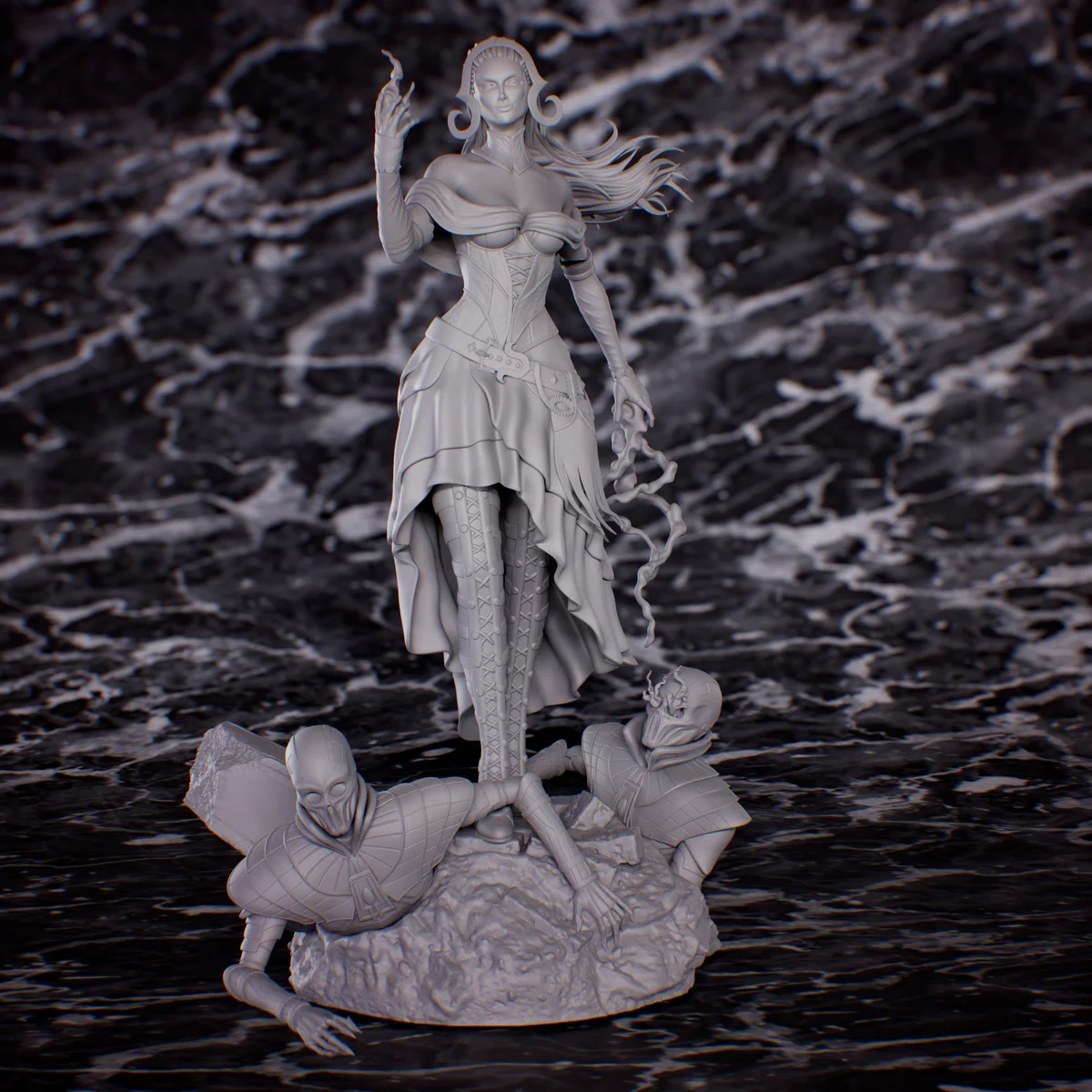 Liliana Vess | Fan Art | 3D Printed Resin Model Garage Kit | *Un-Painted* | Inaki Sculpts 4