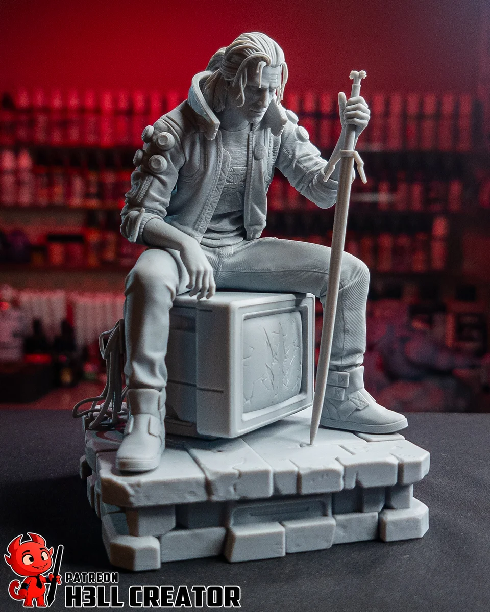 Geralt of Rivia | Fan Art | 3D Printed Resin Model Garage Kit | *Un-Painted* | H3LL Creator 9
