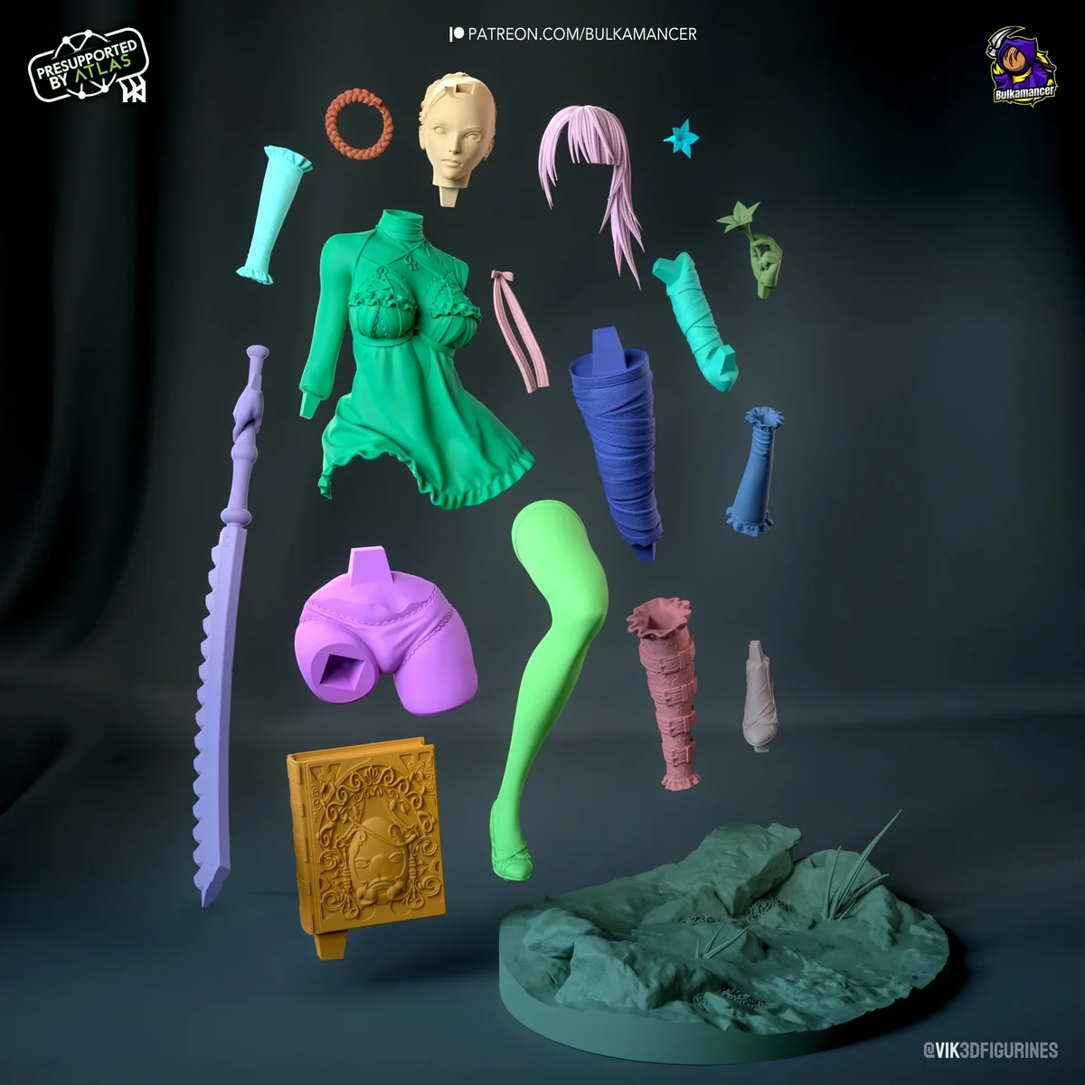 Kaine | Fan Art | 3D Printed Resin Model Garage Kit | *Un-Painted* | Bulkamancer 8