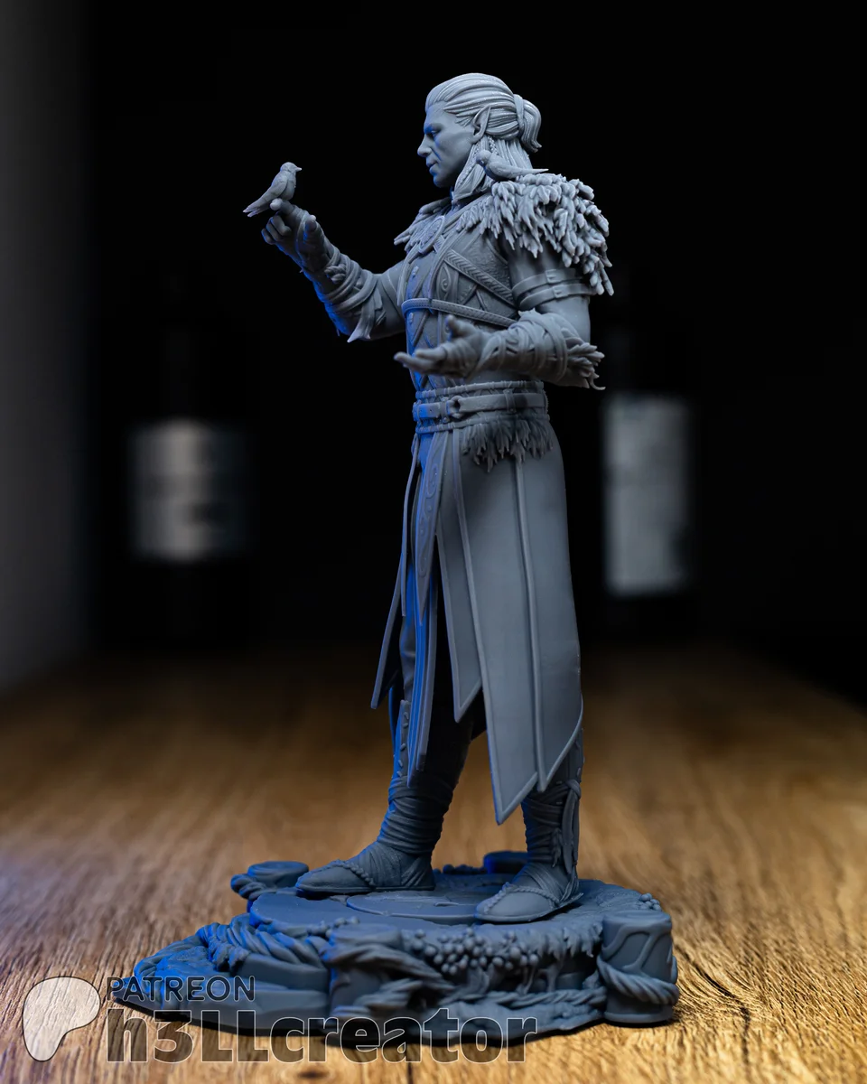 Halsin | Fan Art | 3D Printed Resin Model Garage Kit | *Un-Painted* | H3LL Creator 5