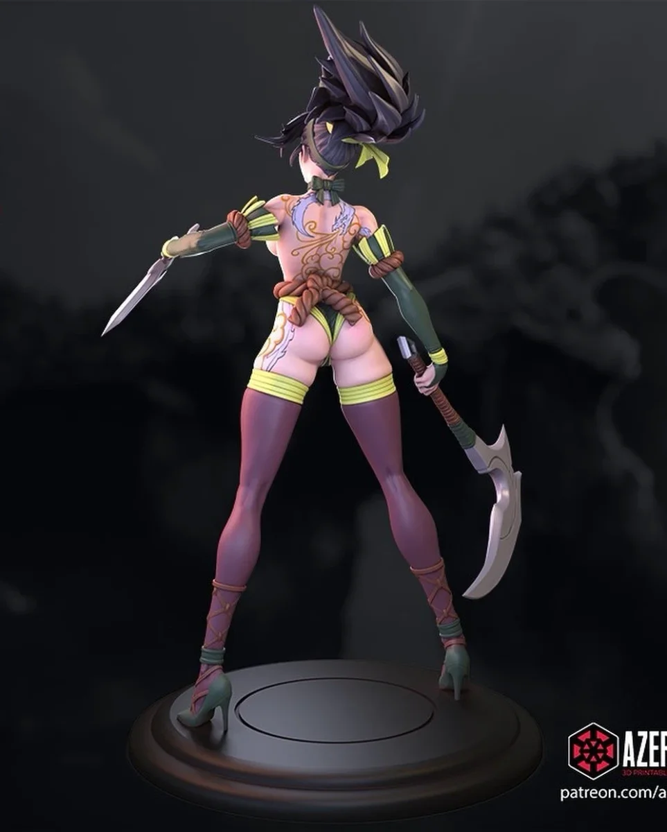 Akali Bunny | Fan Art | 3D Printed Resin Model Garage Kit | *Un-Painted* | Azerama 2