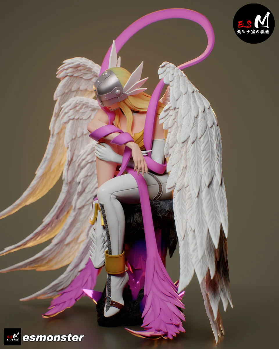 Angewomon | Fan Art | 3D Printed Resin Model Garage Kit | *Un-Painted* | ES Monster 16