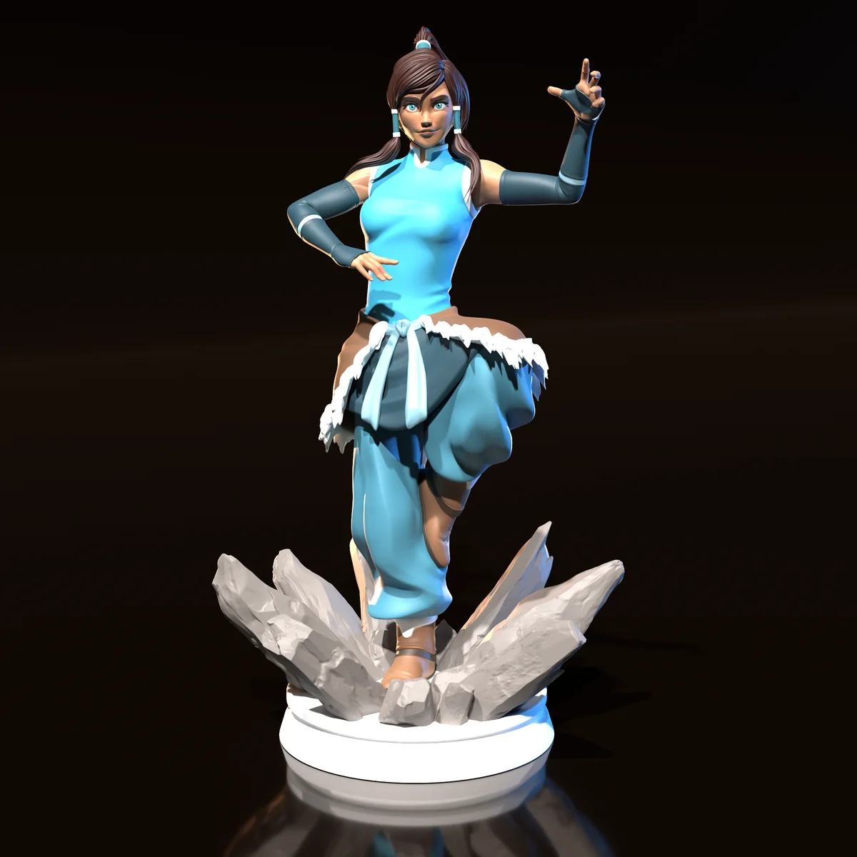 Korra | Fan Art | 3D Printed Resin Model Garage Kit | *Un-Painted* | H3LL Creator
