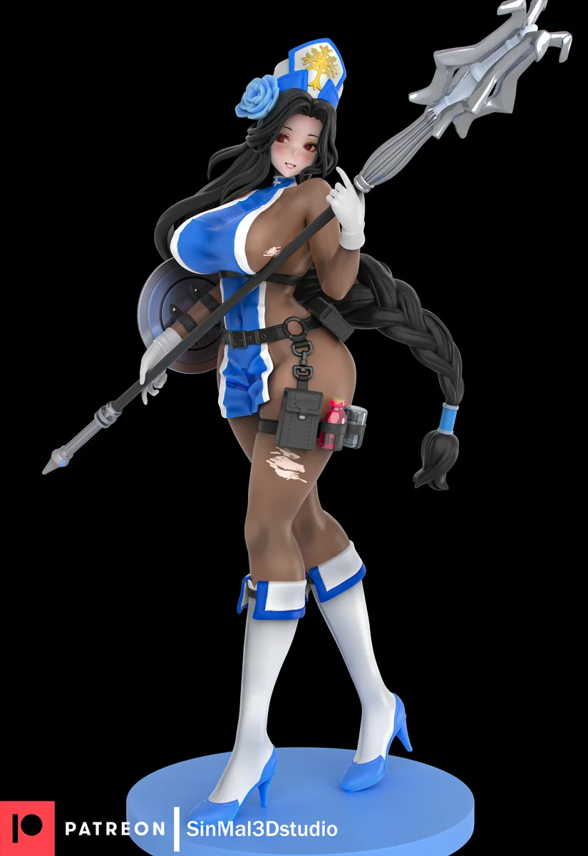 Maiden: Ice Rose | Fan Art | 3D Printed Resin Model Garage Kit | *Un-Painted* | Sin3Dstudio 4