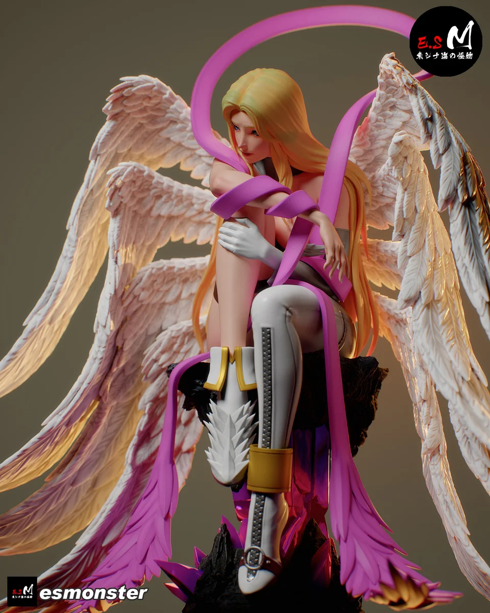 Angewomon | Fan Art | 3D Printed Resin Model Garage Kit | *Un-Painted* | ES Monster 4