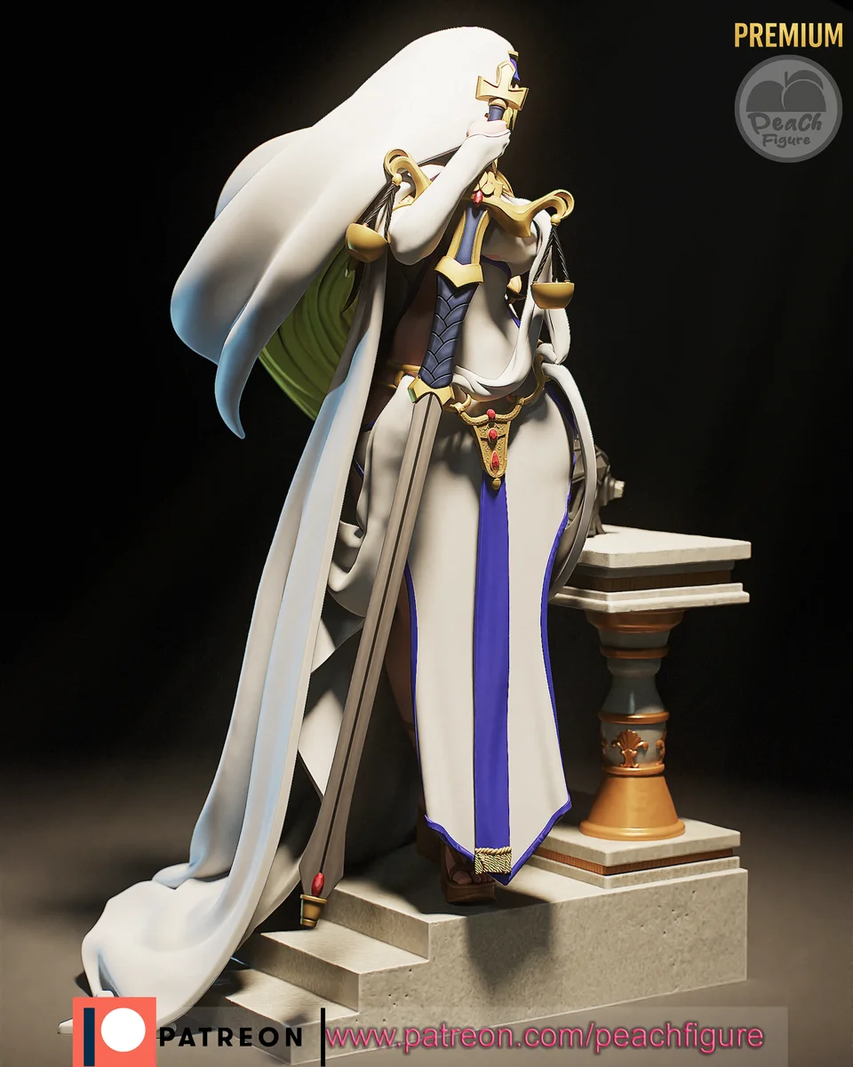 Sword Maiden | Fan Art | 3D Printed Resin Model Garage Kit | *Un-Painted* | Peach Figure 3