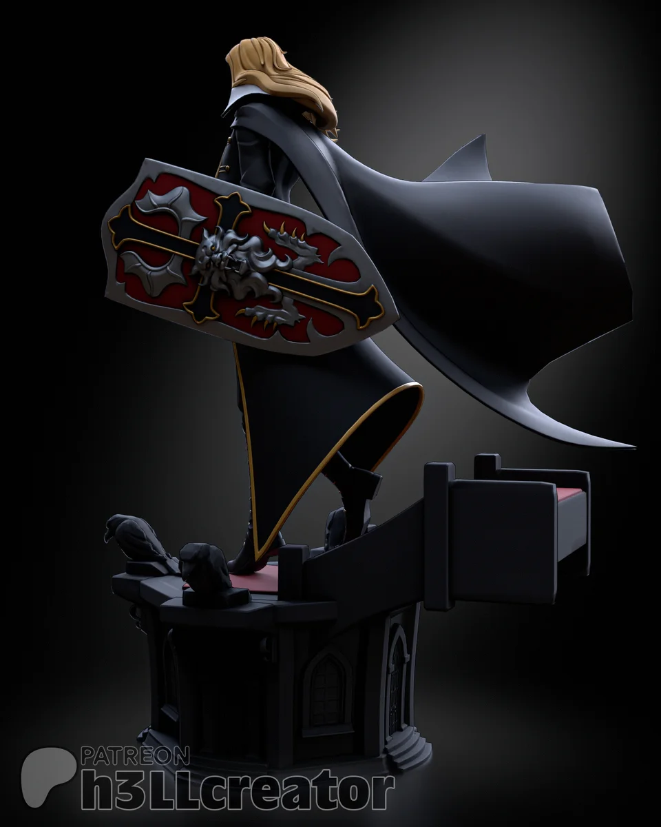 Alucard | Fan Art | 3D Printed Resin Model Garage Kit | *Un-Painted* | H3LL Creator 3