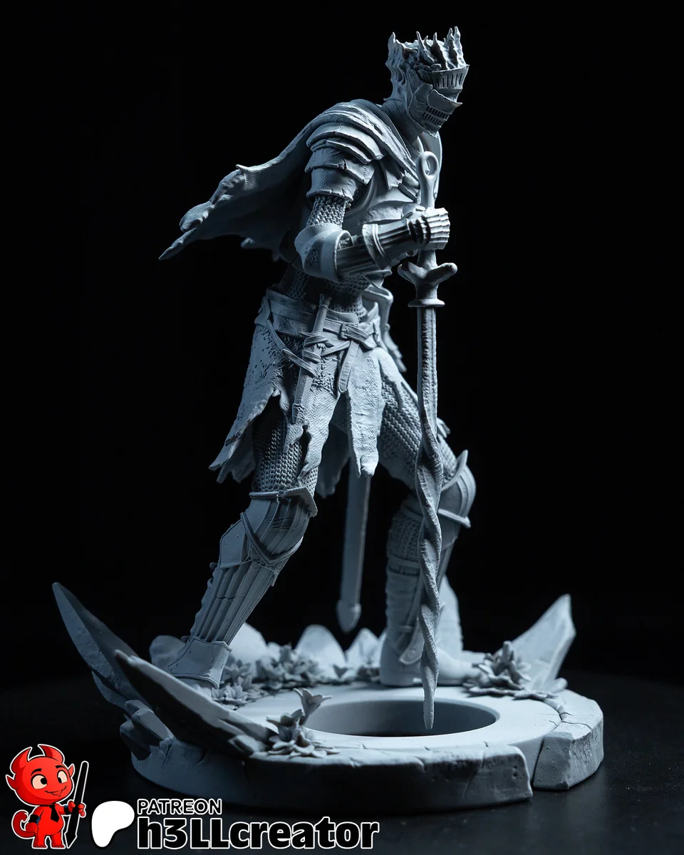 Soul of Cinders | Fan Art | 3D Printed Resin Model Garage Kit | *Un-Painted* | H3LL Creator 7