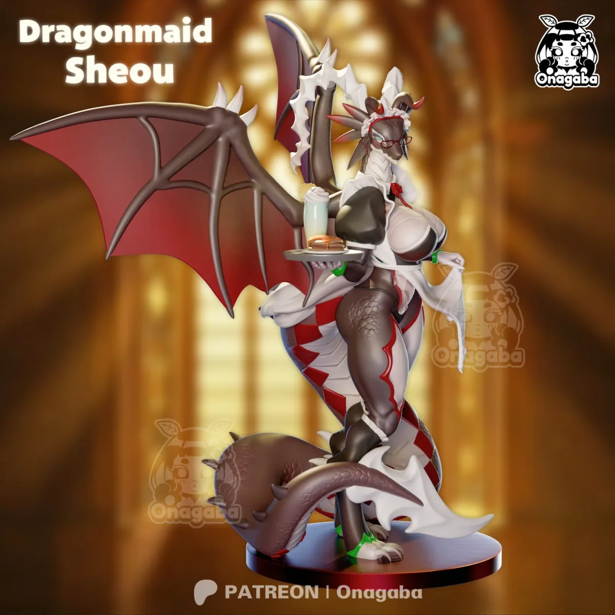 Dragonmaid Sheou | Fan Art | 3D Printed Resin Model Garage Kit | *Un-Painted* | ONAGABA 8