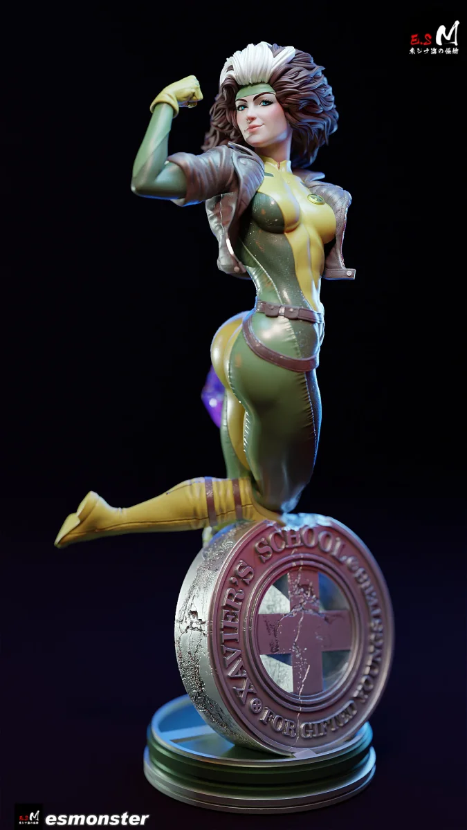 Rogue v3 | Fan Art | 3D Printed Resin Model Garage Kit | *Un-Painted* | ES Monster 3