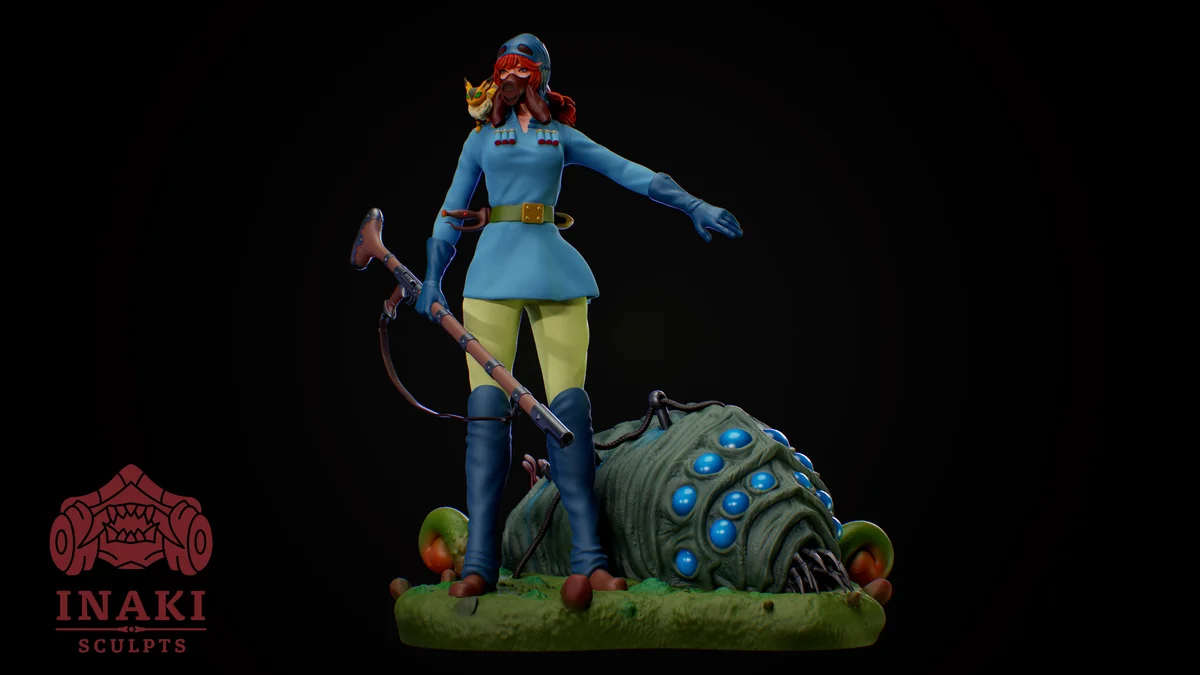 Nausicaä | Fan Art | 3D Printed Resin Model Garage Kit | *Un-Painted* | Inaki Sculpts 3