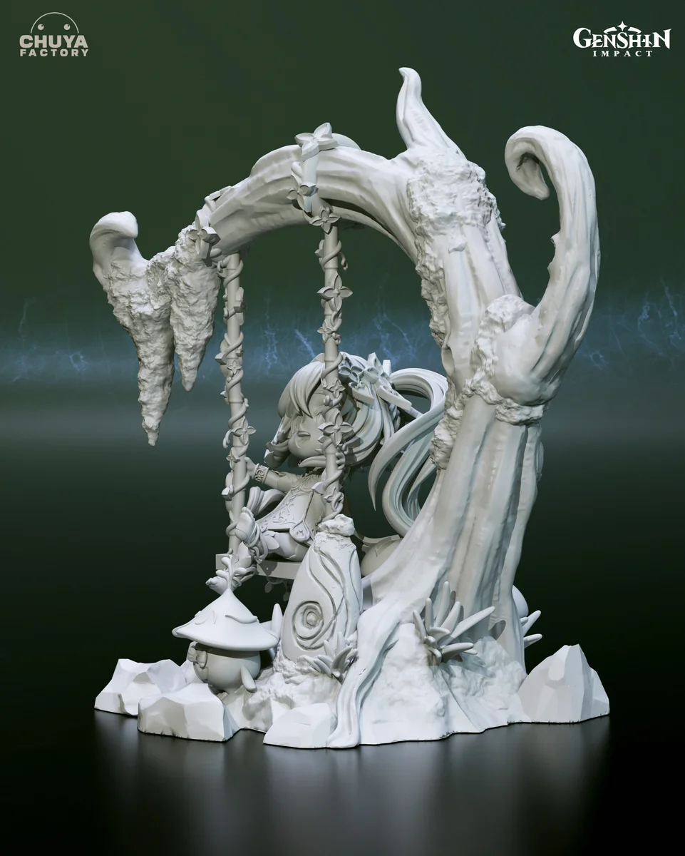 Chibi Nahida | Fan Art | 3D Printed Resin Model Garage Kit | *Un-Painted* | Chuya Factory 8