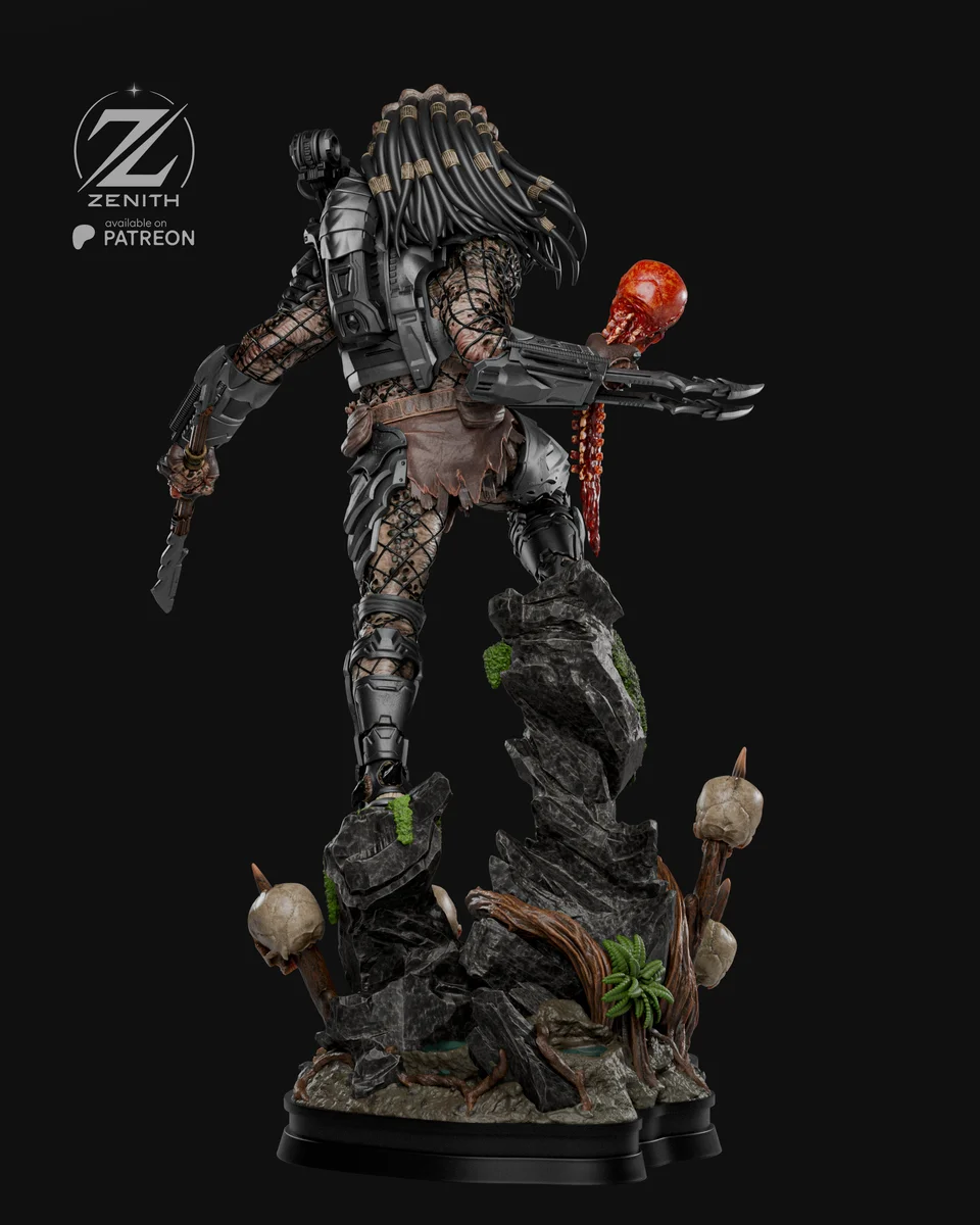 Predator | Fan Art | 3D Printed Resin Model Garage Kit | *Un-Painted* | Zenith Studios 12