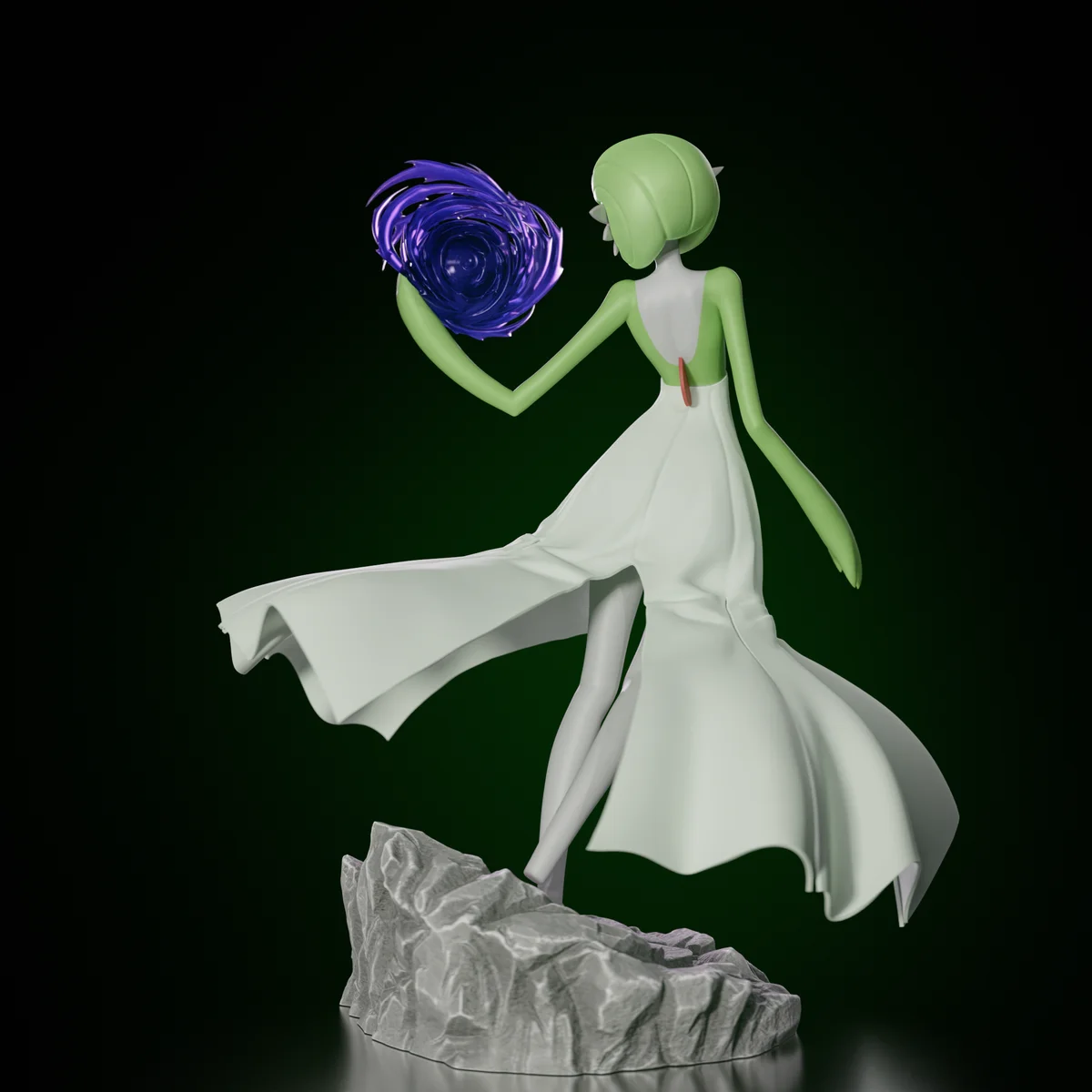 Gardevoir | Fan Art | 3D Printed Resin Model Garage Kit | *Un-Painted* | Inari Figure 3