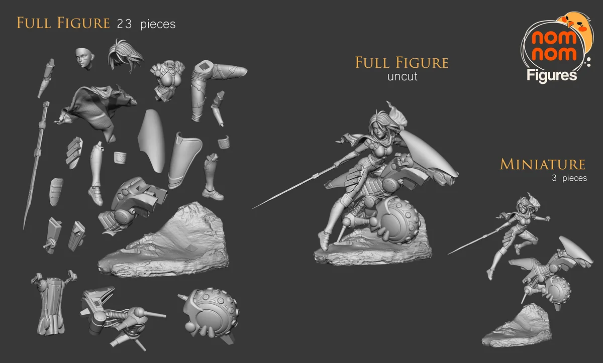 Alita | Fan Art | 3D Printed Resin Model Garage Kit | *Un-Painted* | Nomnom 4