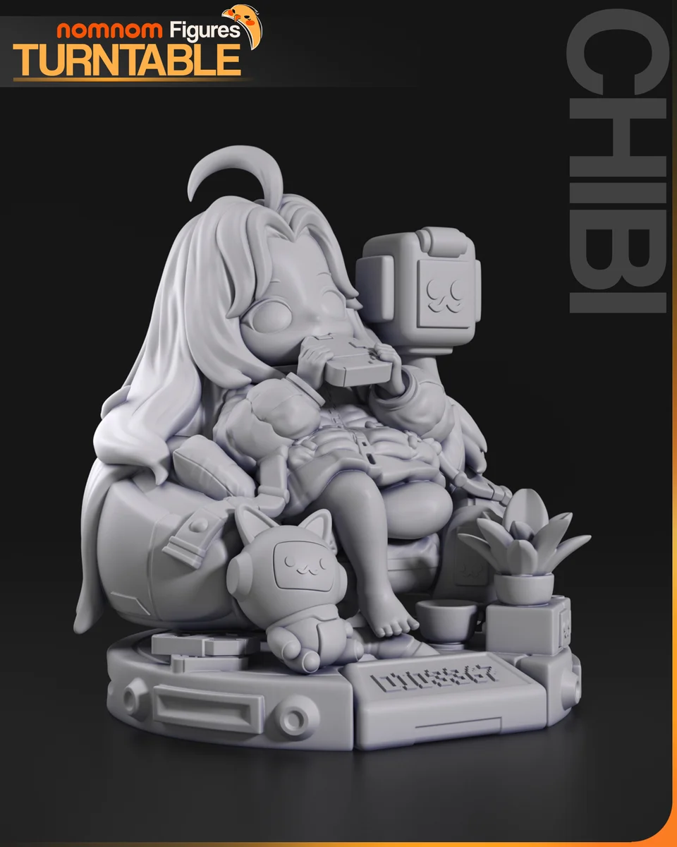 Chibi Diana | Fan Art | 3D Printed Resin Model Garage Kit | *Un-Painted* | Nomnom 4
