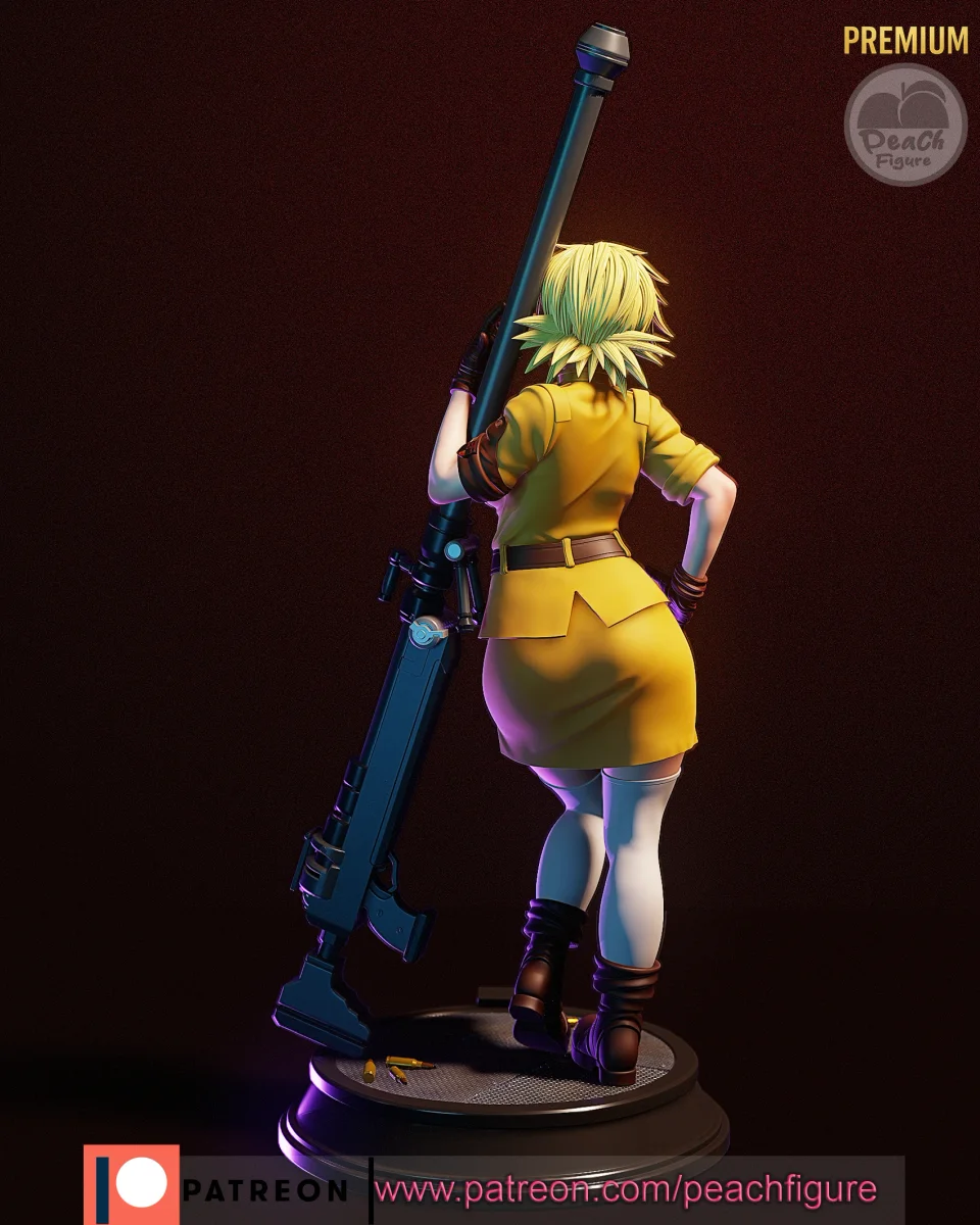 Seras Victoria | Fan Art | 3D Printed Resin Model Garage Kit | *Un-Painted* | Peach Figure 3