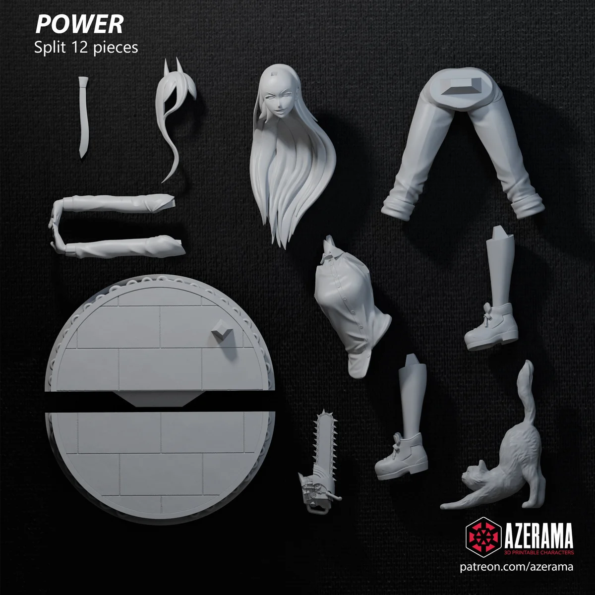 Powerful Lady | Fan Art | 3D Printed Resin Model Garage Kit | *Un-Painted* | Azerama 5