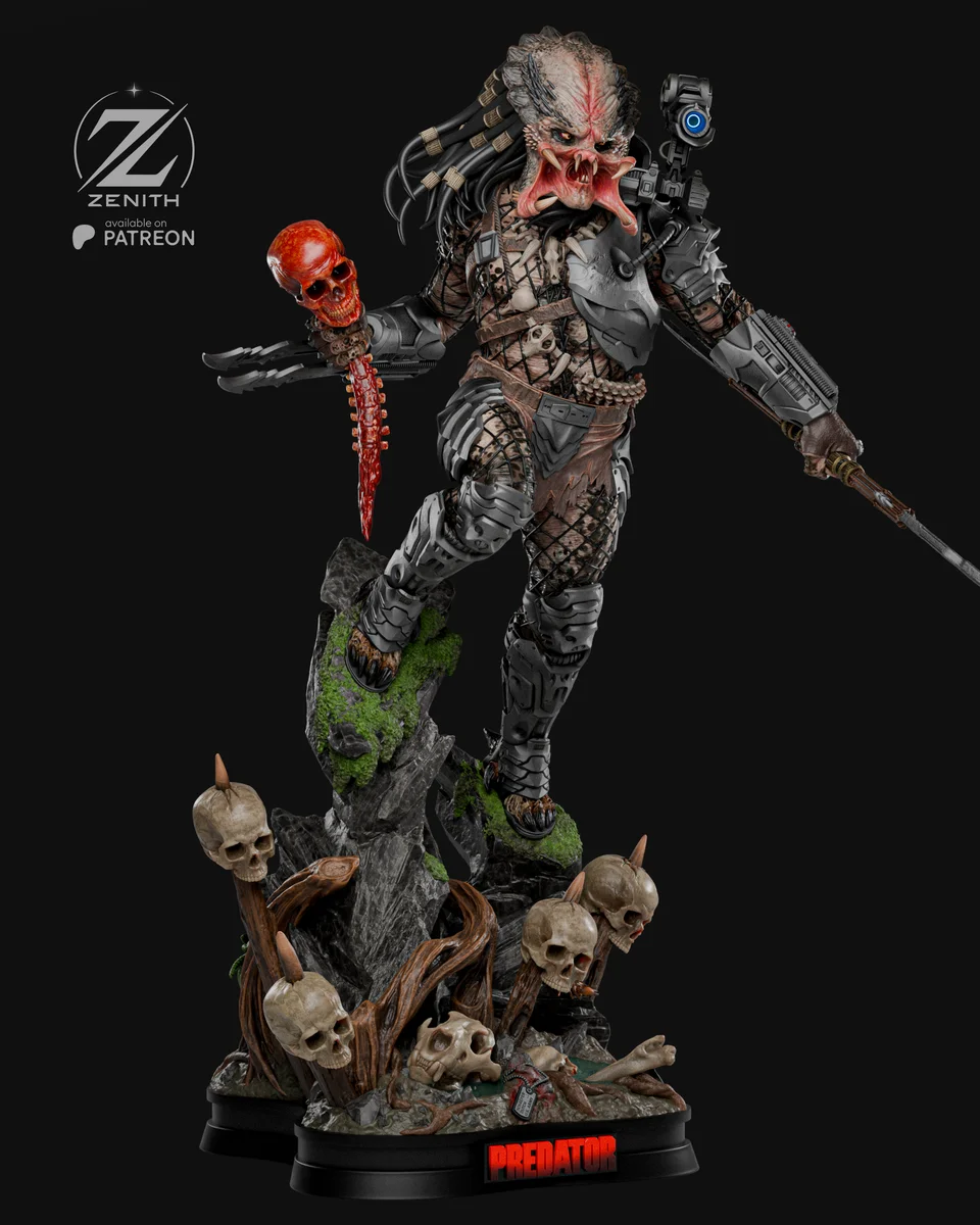Predator | Fan Art | 3D Printed Resin Model Garage Kit | *Un-Painted* | Zenith Studios 14