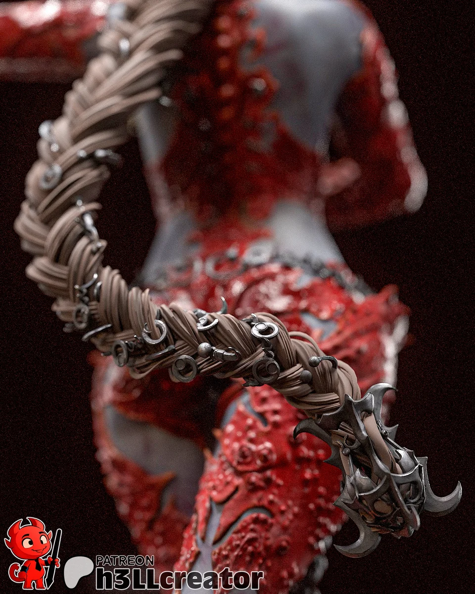 Orin the Red | Fan Art | 3D Printed Resin Model Garage Kit | *Un-Painted* | H3LL Creator 7