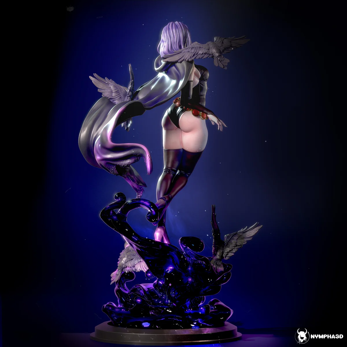 Raven | Fan Art | 3D Printed Resin Model Garage Kit | *Un-Painted* | Nympha3D 5